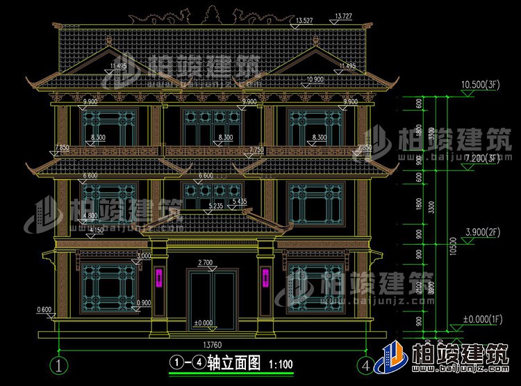 正立面图