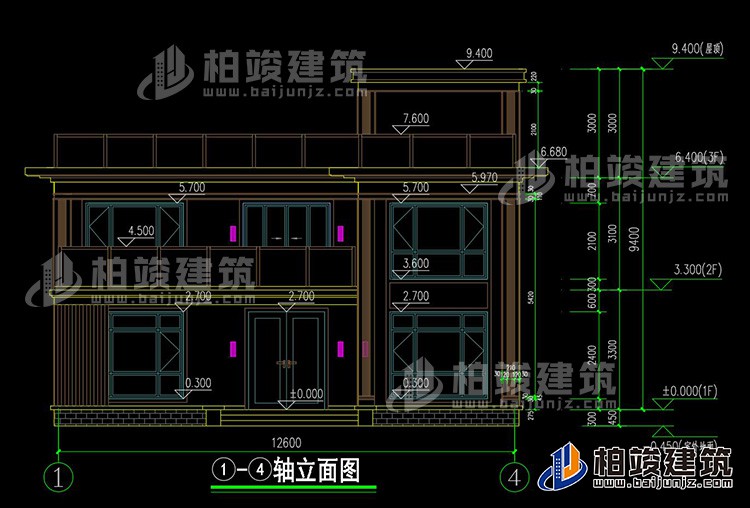 正立面图